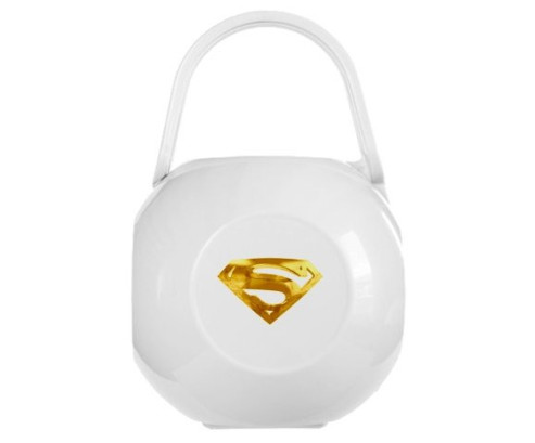 Boîte à tétine Logo Superman doré